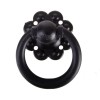국화링 가구손잡이 국화 흑색 (30mm) 볼트체결