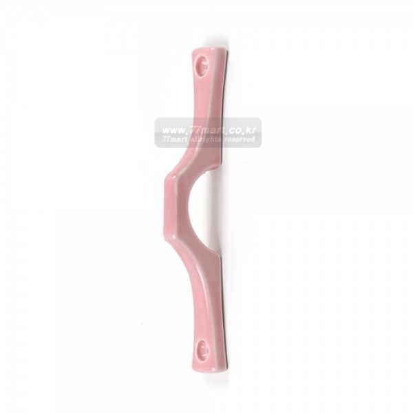 꾸밈닷컴 - 손잡이/도어락 ▼ > 가구손잡이 ▼ > 전면고정형 > 세라믹손잡이 브릿지 핑크 (140mm)