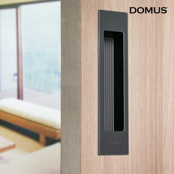 꾸밈닷컴 - 손잡이/도어락 ▼ > 가구손잡이 ▼ > 매입형 > 매입손잡이 도무스 SH30 블랙 (170x37mm)