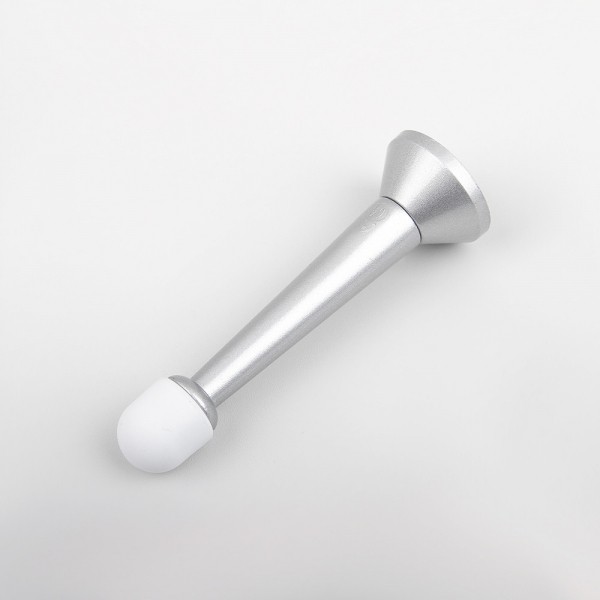 꾸밈닷컴 - 도어부속/슬라이딩도어 ▼ > 도어스토퍼/말발굽/도어쿠션 ▼ > 도어스토퍼 > 일자 도어스토퍼 실버 (90mm)