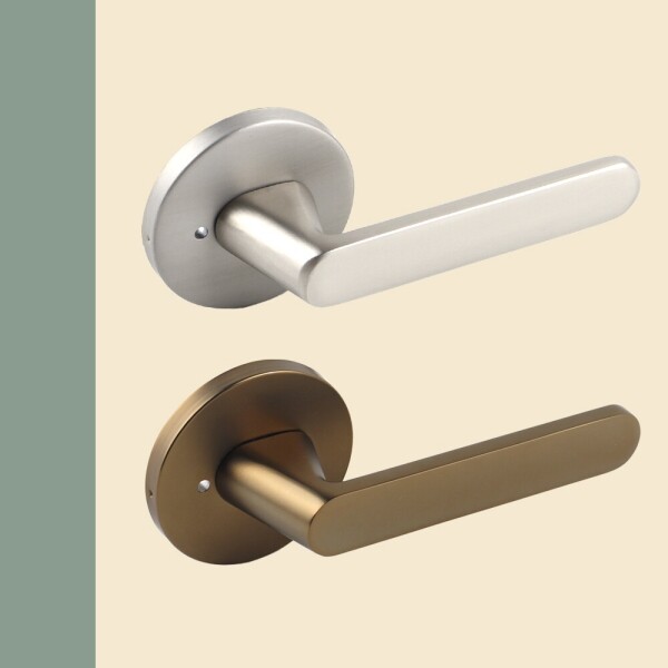 꾸밈닷컴 - 손잡이/도어락 ▼ > 방문손잡이 ▼ > 레버 버튼형 > 방문손잡이 트리에 2965