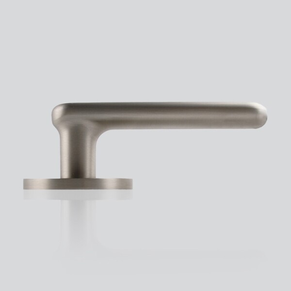 꾸밈닷컴 - 손잡이/도어락 ▼ > 방문손잡이 ▼ > 레버 버튼형 > 루체 방문손잡이 LU-176 (타공 55mm)