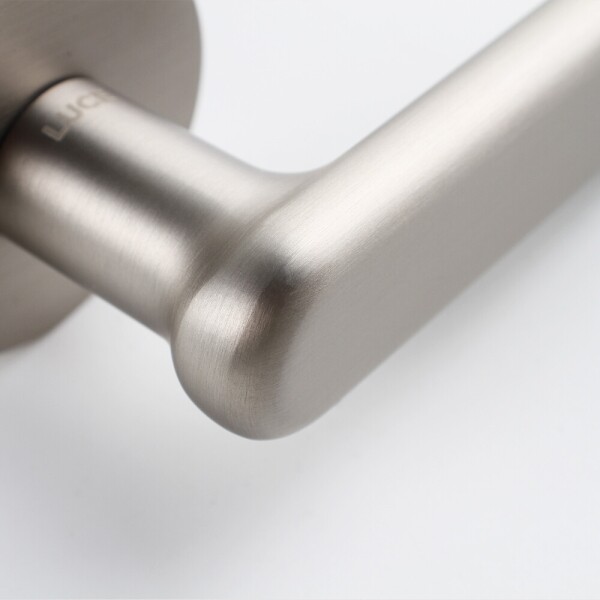 꾸밈닷컴 - 손잡이/도어락 ▼ > 방문손잡이 ▼ > 레버 버튼형 > 루체 방문손잡이 LU-376 (타공 45mm)