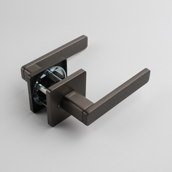 꾸밈닷컴 - 손잡이/도어락 ▼ > 방문손잡이 ▼ > 레버 버튼형 > 루체 방문손잡이 LU-282 (타공 55mm)