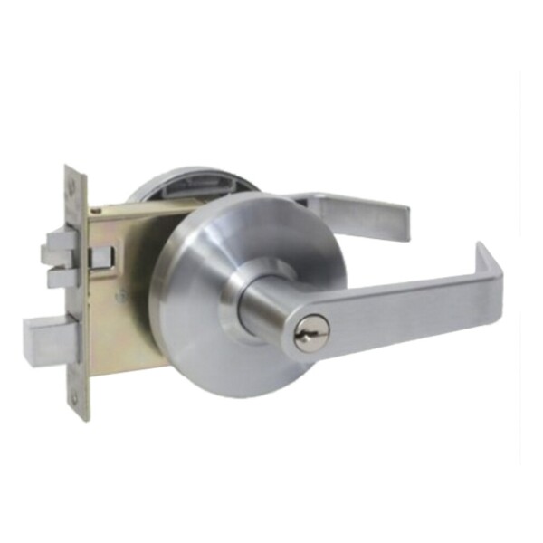 꾸밈닷컴 - 손잡이/도어락 ▼ > 중문/방화문손잡이 ▼ > 방화문 레버형 도어락 > 코파트 KOPAT 상업용 상가 원통형 방화문 손잡이 L-1000SC