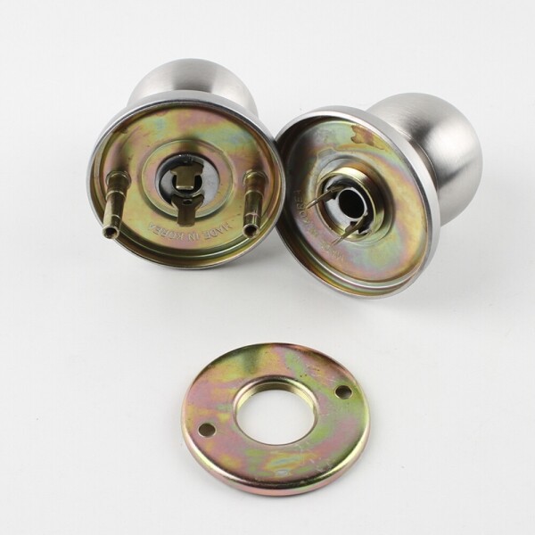 꾸밈닷컴 - 손잡이/도어락 ▼ > 중문/방화문손잡이 ▼ > 방화문 원통형 도어락 > 원통형 방화문손잡이 9003SS 스텐 (먹통공정)