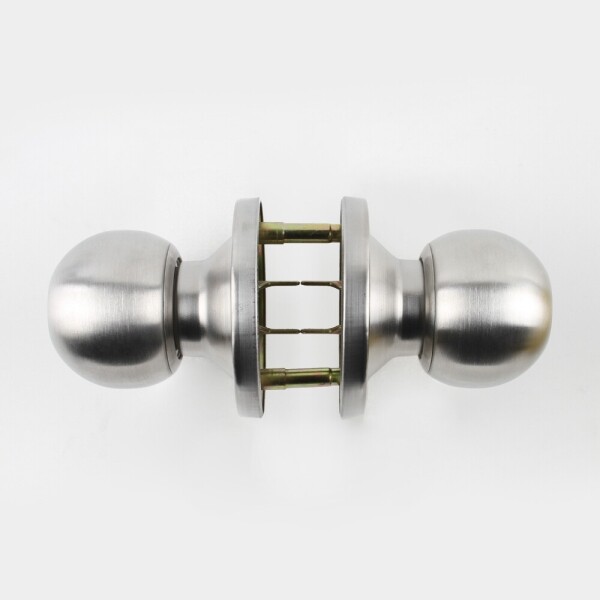 꾸밈닷컴 - 손잡이/도어락 ▼ > 중문/방화문손잡이 ▼ > 방화문 원통형 도어락 > 원통형 방화문손잡이 9003SS 스텐 (먹통공정)