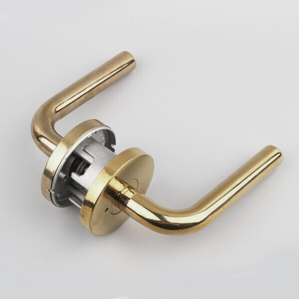 꾸밈닷컴 - 손잡이/도어락 ▼ > 방문손잡이 ▼ > 레버 버튼형 > 스텐 방문손잡이 스틱