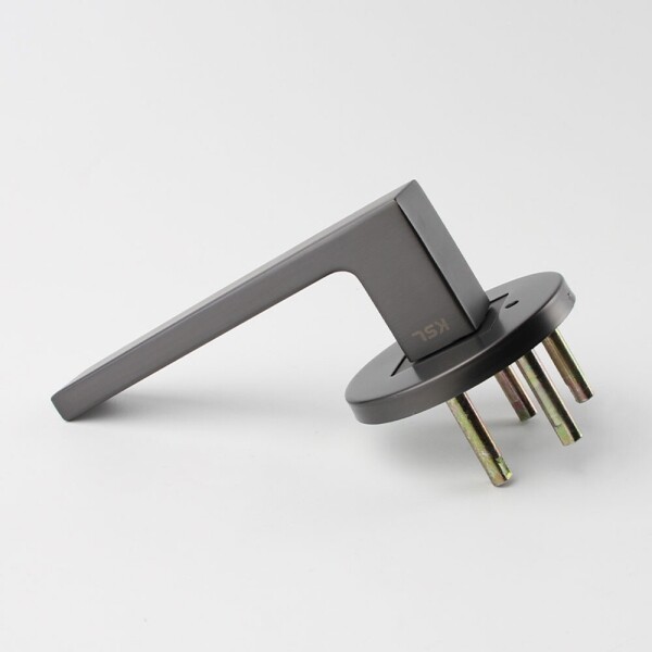 꾸밈닷컴 - 손잡이/도어락 ▼ > 방문손잡이 ▼ > 레버 버튼형 > 방문손잡이 슬림포잇 1193