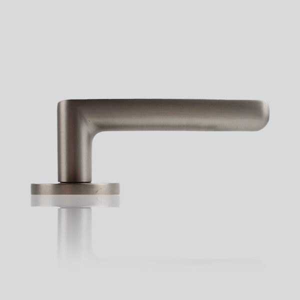 꾸밈닷컴 - 손잡이/도어락 ▼ > 방문손잡이 ▼ > 레버 버튼형 > 루체 방문문손잡이 LU-377 (타공 45mm)