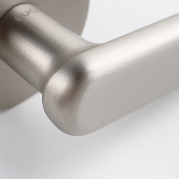 꾸밈닷컴 - 손잡이/도어락 ▼ > 방문손잡이 ▼ > 레버 버튼형 > 루체 방문문손잡이 LU-176 (타공 55mm)