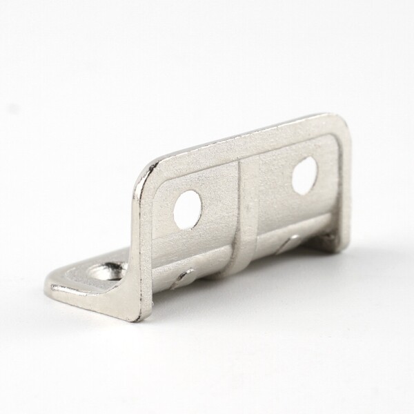 꾸밈닷컴 - 철물/산업용하드웨어 ▼ > 연결철물(꺽쇠/평철) ▼ > 꺽쇠/코너철 > 꺽쇠 휨방지 Ni (40x20mm)