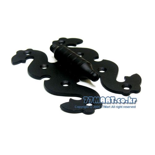 꾸밈닷컴 - 경첩/힌지 ▼ > 옛날장식경첩 > 용모양 옛날겉경첩 (16x40x120mm)